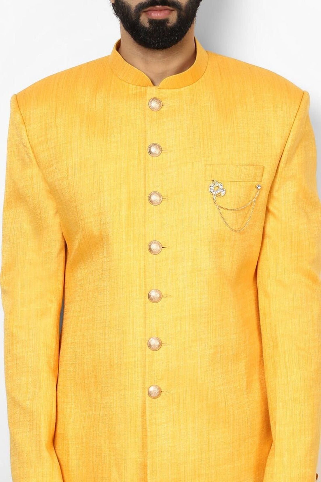 Madhu Couture Green Indian Stylish Ethnic Traditional Partywear Marriage Wedding Sherwani Groom Outfit For Men.