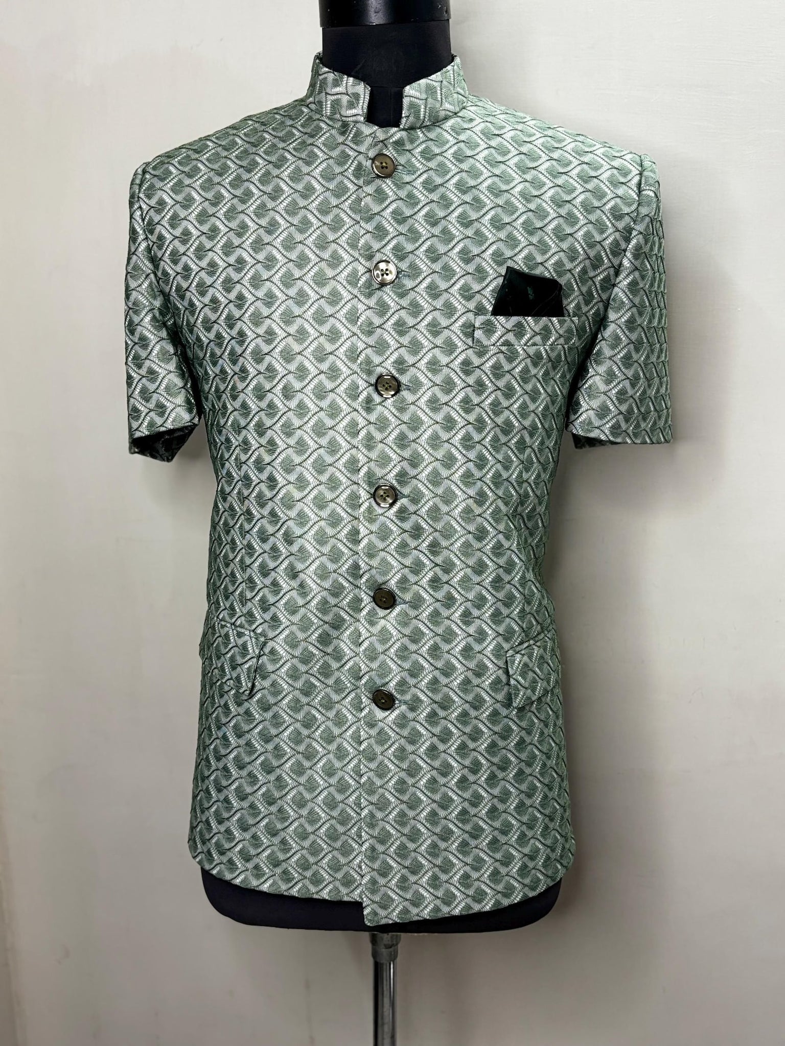 Green Safari Suit for Men