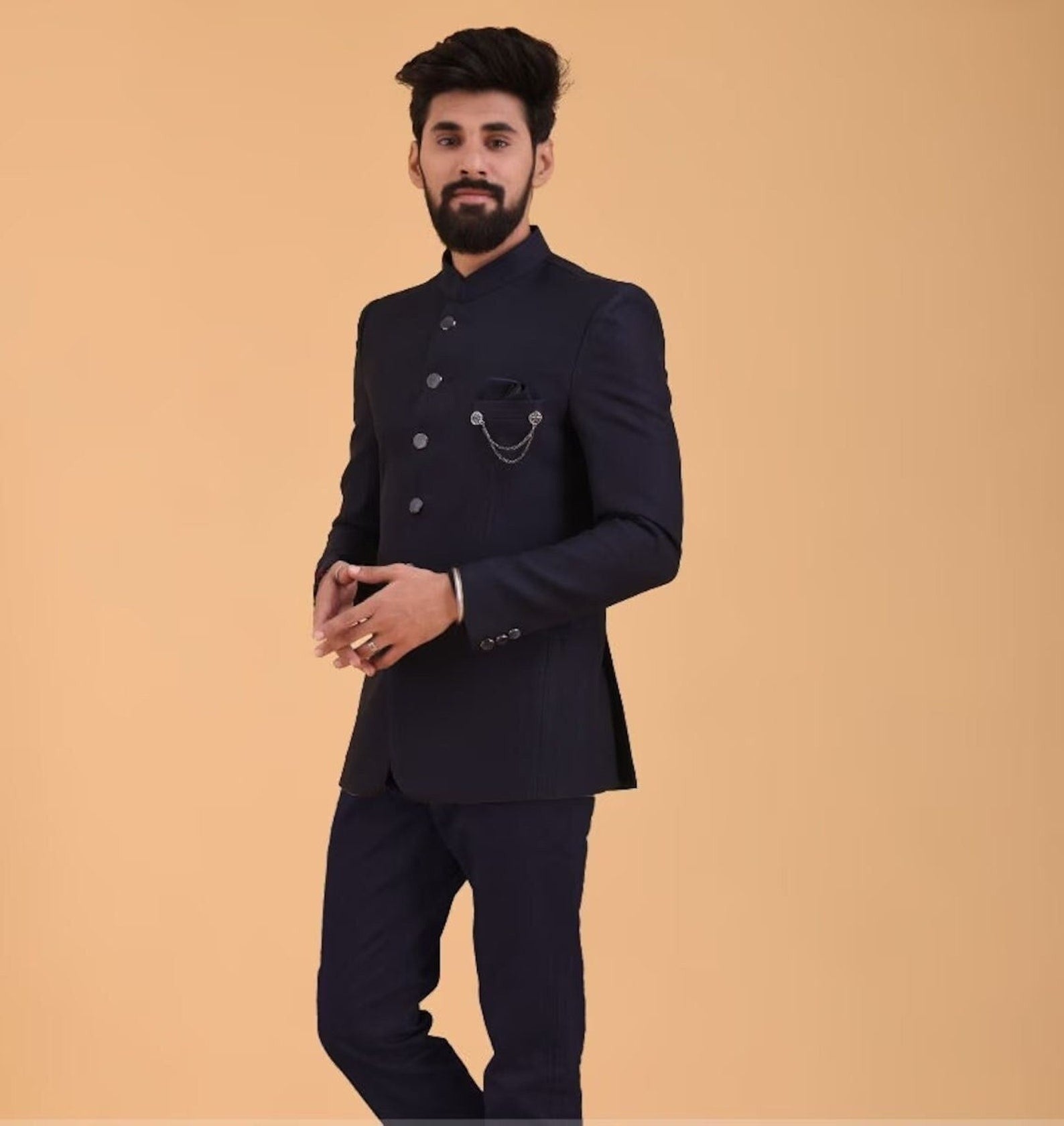 Madhu Couture New Stylish Collection of Partywear Designer Ethnic Jodhpuri Suit for Men .