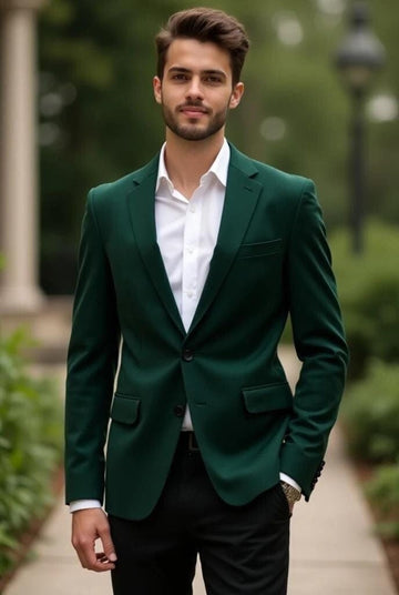 Madhu Couture Men's Slim Coat Suit, Indian Tuxedo Jacket & Pant, Trendy Designer Formal Wear for Special Occasions, Gift for him