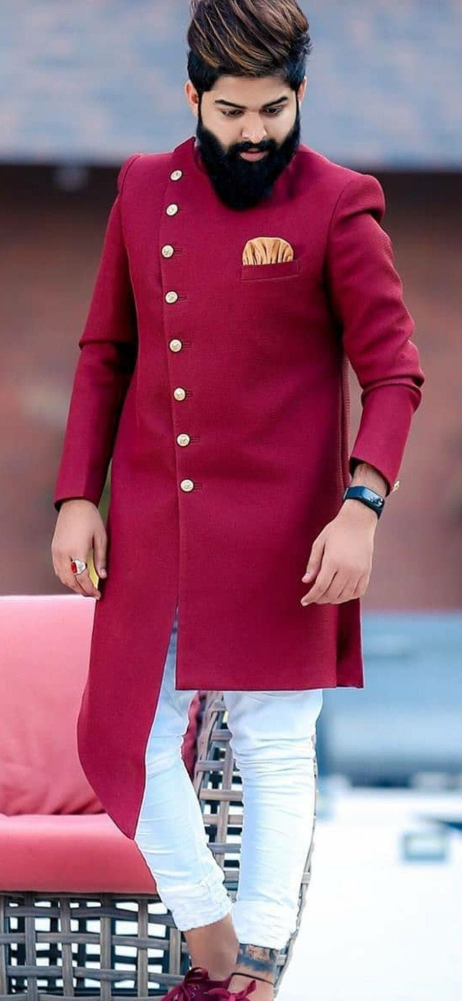 Madhu Couture Indian Designer Party Wear Wedding Indowestern Ethnic Wear Traditional Festive Wedding outfits For Men.