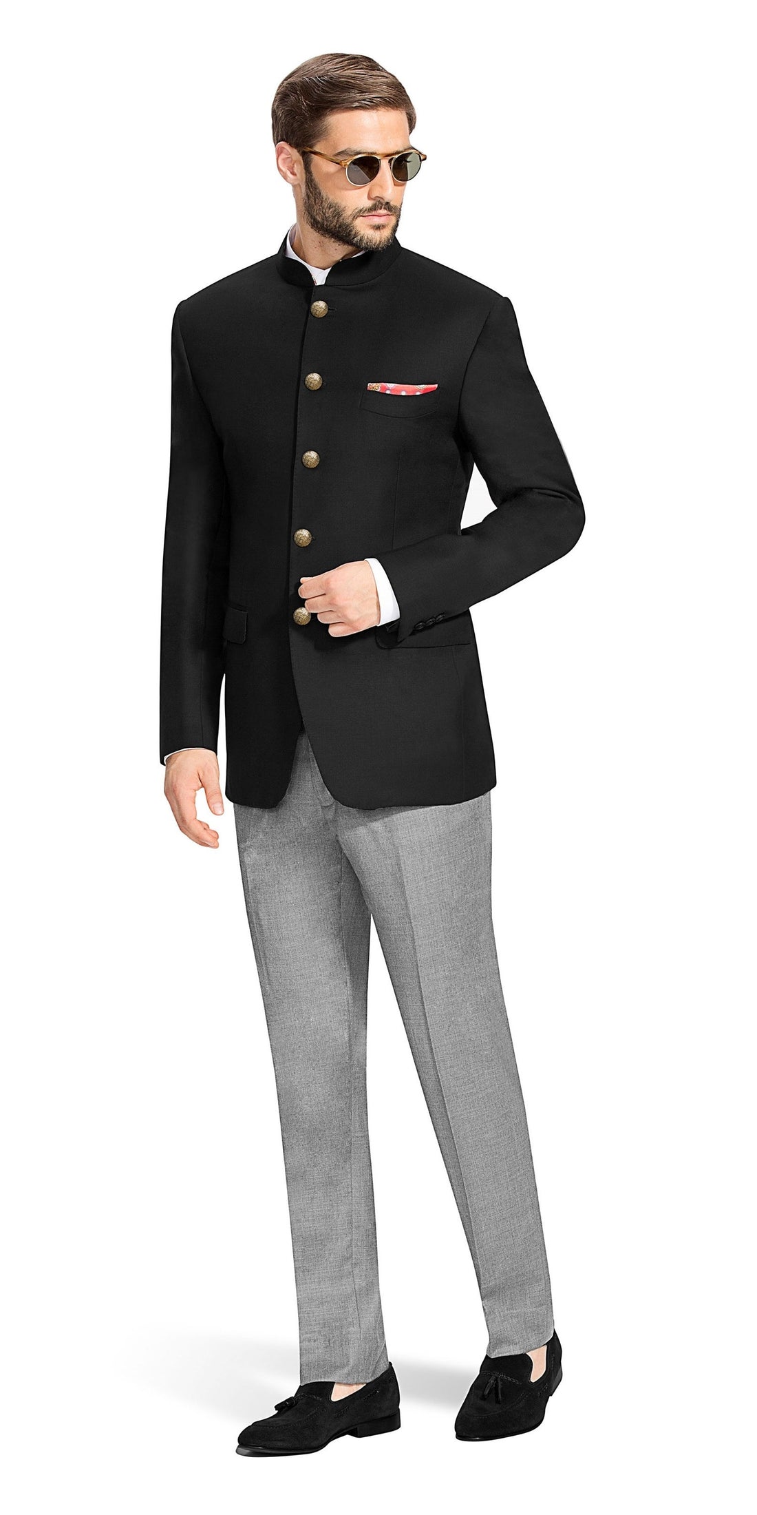Madhu Couture Indian Style Bhandhgala Partywear Designer Ethnic Jodhpuri Suit for Men Reception and party wear Blazer for men Gift For Him