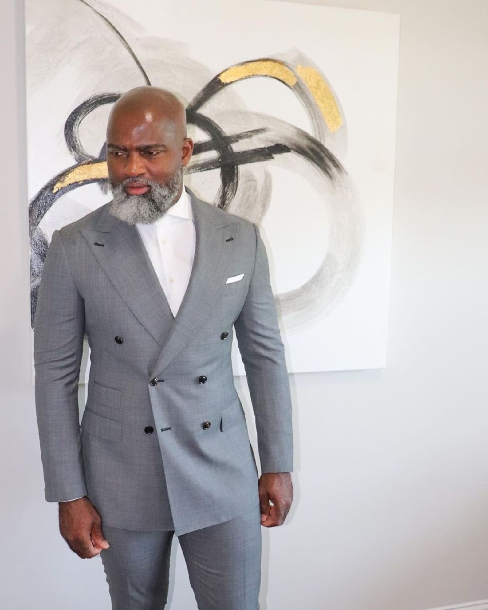 Madhu Couture Grey Coat Pant Designer Formal Fashion Wedding 2 Piece Groom Party Wear Coat Pant Suit For Men.