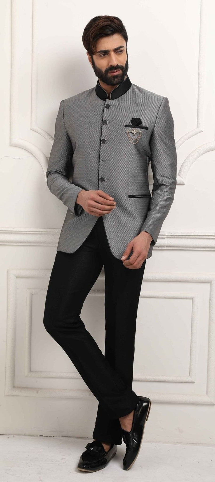 Madhu Couture Indian Stylish Ethnic Partywear Designer Red Color Jodhpuri Suit For Men.