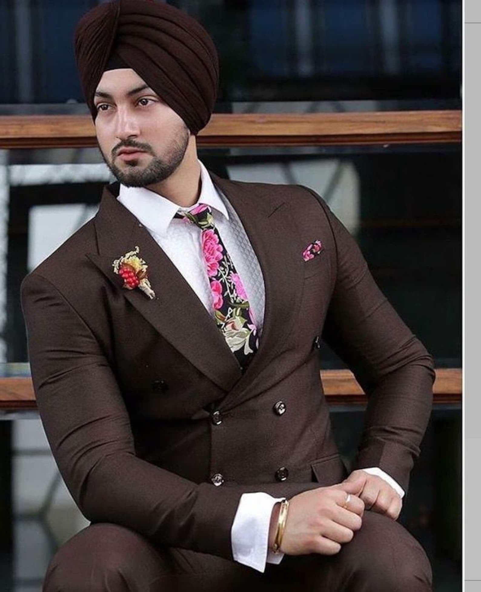 Madhu Couture Stylish Designer Partywear Mens Fashion Formal Color Coat Pant 2 Piece suit For Men