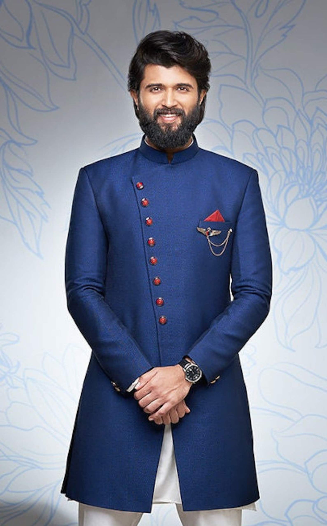 Madhu Couture Indian Stylish Ethnic Traditional Partywear Marriage Wedding Sherwani Groom Outfit For Men.