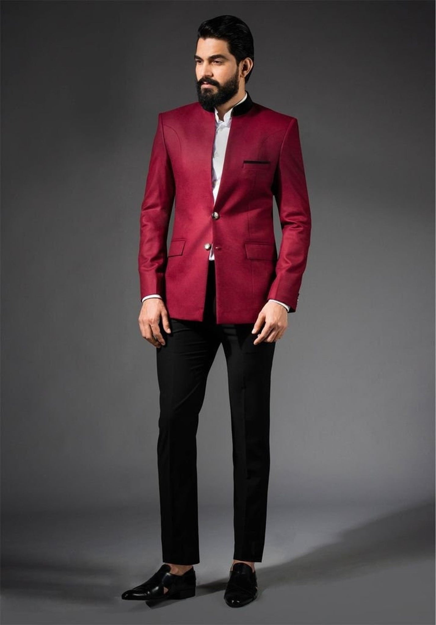 Madhu Couture New Stylish Collection of Partywear Designer Ethnic Jodhpuri Suit for Men Reception and party wear Blazer for men