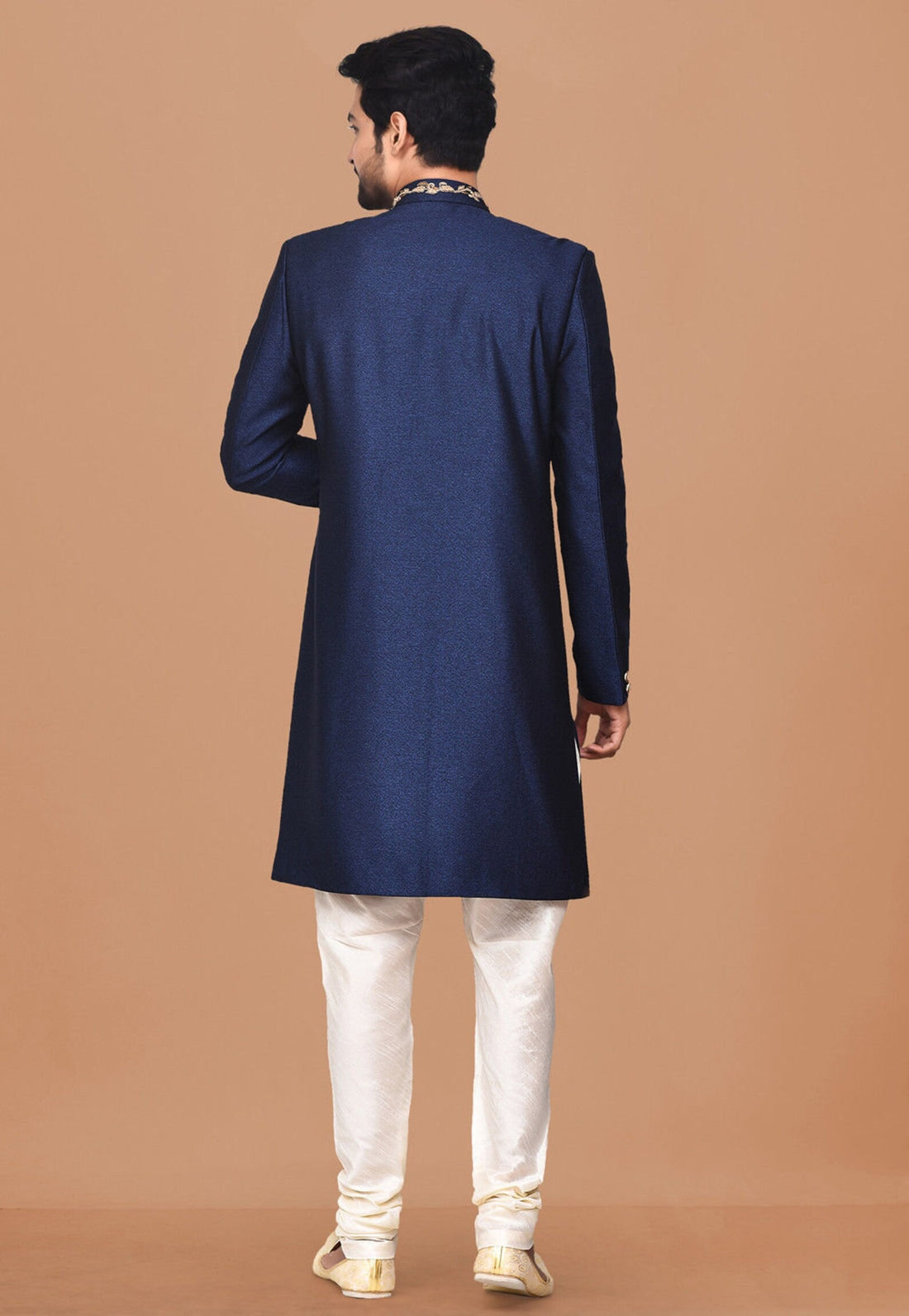 Madhu Couture Indian Stylish Ethnic Traditional Partywear Marriage Wedding Sherwani Groom Outfit For Men.