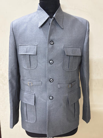Grey Safari Suit for Men