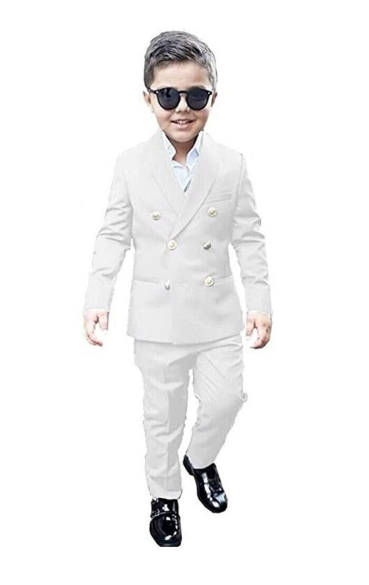 Madhu Couture New Stylish Formal Designer Collection of Boys Kids 3 Pc Coat, Pant and Jacket Set.