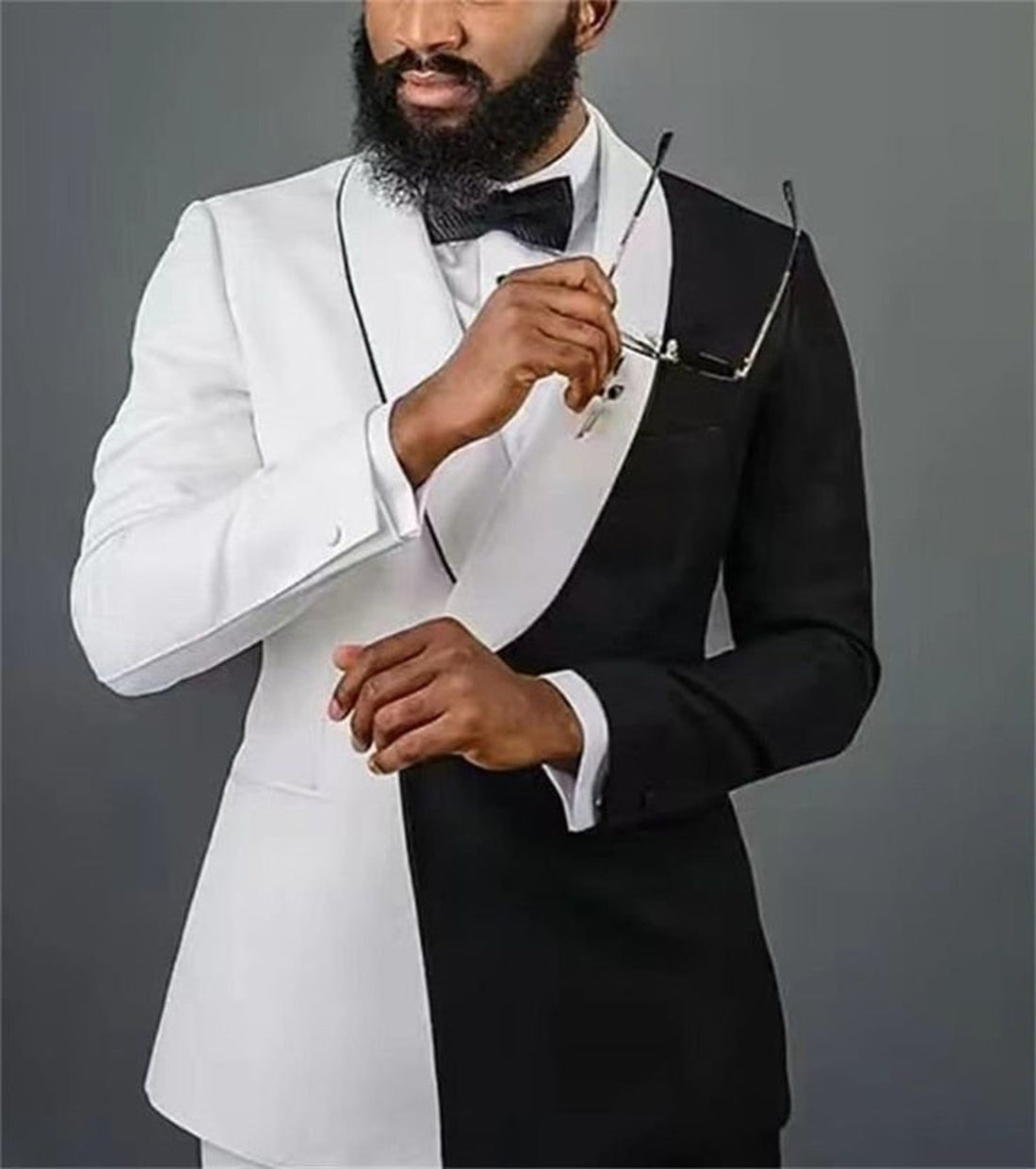 Madhu Couture White Designer Formal Fashion Wedding 2 Piece Groom Party Wear Coat Pant Suit For Men