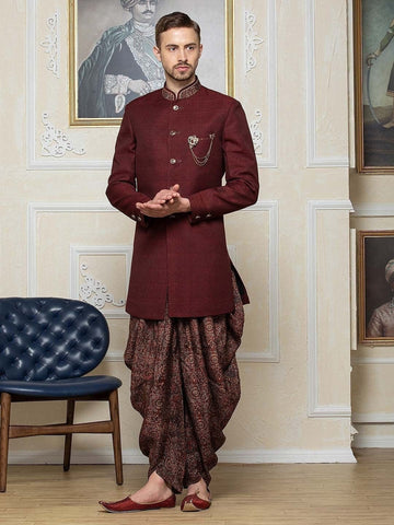 Madhu Couture New Collection Of Heavy Embroidery Work Traditional Sherwani and Printed Harem set For Men.