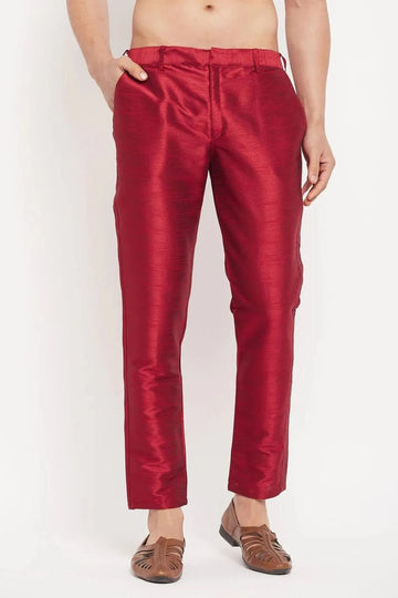 Men's Trousers Silk Pant Casual and Formal Bottom Wear Party Wear Slim Fit with Expend Waist Set Trouser Pant