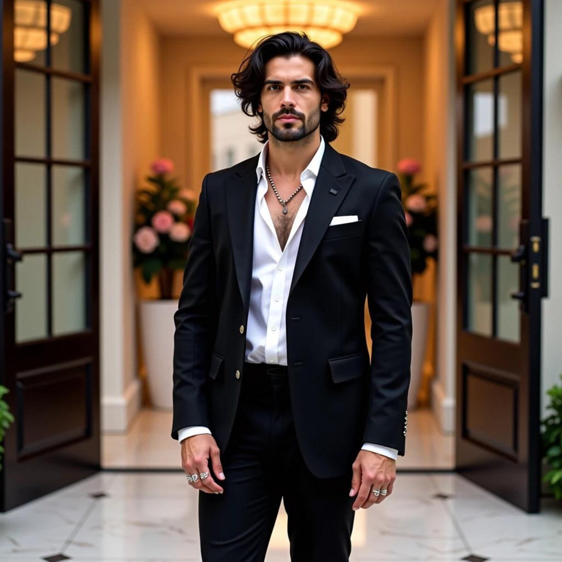 Designer Stylish Party Wear Men's Slim Fit Coat Pant Tuxedo Jacket Suit for Groomsman Gifts & Dinner Prom Party Wear Suit